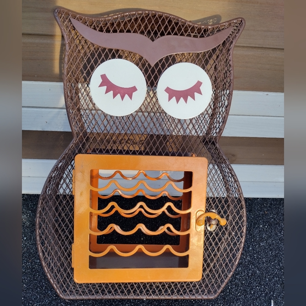 Owl - Suet and Seed combo bird feeder 😊